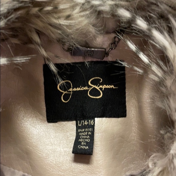 Faux Leather Fur Collar Jacket - Picture 2 of 6